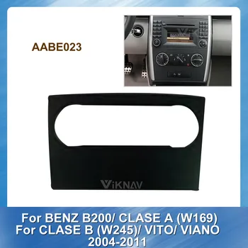Radio de coche de la Fascia para BENZ B200 CLASE UN W169 CLASE B W245 VITO VIANO 2004-2011 Estéreo del Panel de Montaje en el Tablero de Recorte de Instalación