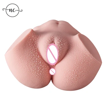 Realista Culo Artificial de la Vagina Y el ano 3D muy Realistas Coño Sexo para los Hombres Masturbador Doble Orificio de Adulto del Sexo del Juguete del Sexo del Producto T