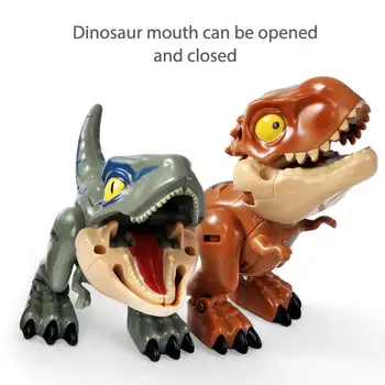 Regalo de navidad de Dinosaurios bloques de construcción Deformado dinosaurio de juguete Tyrannosaurus mano del robot modelo a los niños en la Construcción de los Juguetes de los Niños