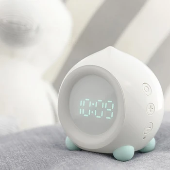 Reloj despertador Digital Luz de la Noche el Termómetro de la Pantalla Bluetooth App de Control Digital dirigido a los Niños de despertador, Reloj despertador