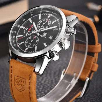 Reloj Hombre 2019 parte Superior de la Marca de Lujo BENYAR Moda Cronógrafo para Hombre del Deporte de los Relojes Militares de Reloj de Cuarzo Reloj de Relogio Masculino