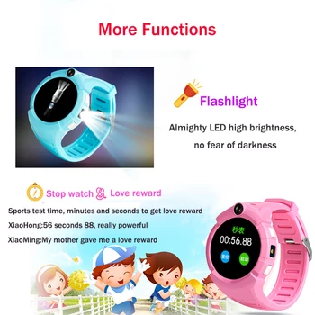 Reloj inteligente bebé Q360 para los niños inteligentes niño del reloj de los niños del reloj de gps de VM50 con la Cámara de GPS WIFI de la Ubicación de Niño smartwatch pk Q528