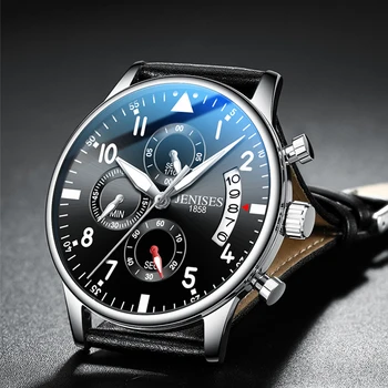 Reloj para hombre de la Marca Superior de Lujo de los Hombres reloj de Pulsera de Reloj de Deporte de Moda los Relojes de Cuarzo Masculina Militar Impermeable Reloj Cronógrafo relojes