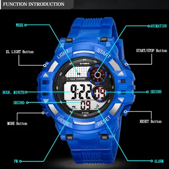 Relojes Hombre 2020 SYNOKE Reloj de los Deportes de los Hombres g Impermeable Choque Militar de los Relojes Electrónicos de Cronógrafo de los Hombres Reloj Digital Reloj