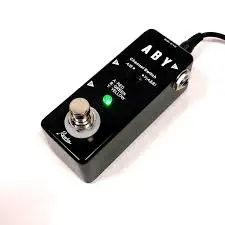 Rowin LEF-330 ABY Conmutador de la Caja de la Guitarra Pedal ABY Línea Selector de Canal de Audio Switch Combinar Pedal de Efectos de Guitarra Accesorios