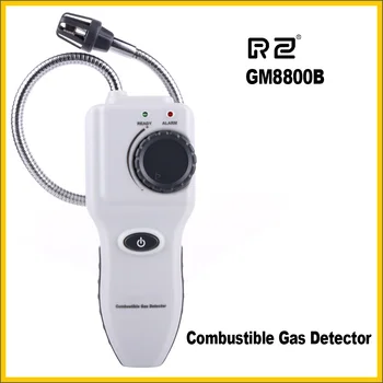 RZ Portátil de Gas Inflamable Detector de Fugas Tester Probador con el Sonido de la Luz de Alarma de Sensibilidad Ajustable GM8800B