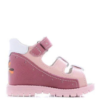 Sandalias de fábrica Skorokhod seller sandalias para niñas de color rosa primer paso zapatos para niños