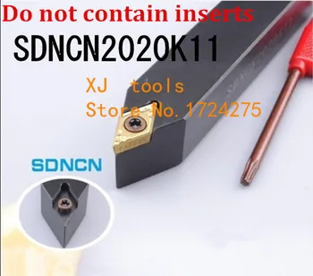 SDNCN2020K11 20*20*125MM Torno Metal de Corte Herramientas de Máquina de Torno CNC, Herramientas de Torneado Externo Torneado soporte de la Herramienta S-Tipo de SDNCN