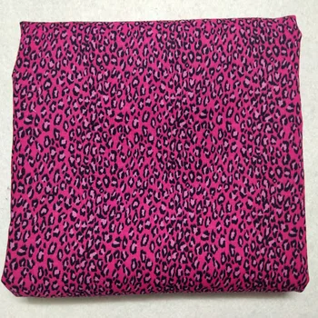 Sexy Rosepink Leopardo Impreso Tela de Algodón tela de la Ropa DIY costura de ropa de cama de la decoración del hogar 50x95cm