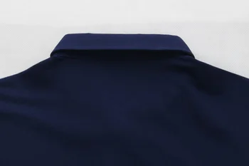 SHABIQI Sólido de los Hombres Camisa de Polo de los Hombres de Algodón de Manga Corta Camisas de Polo de Cuello de Pie Camisa de Polo de los Hombres Casual Polos de 2019 Nuevo