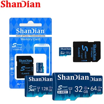 SHANDIAN Inteligente de la tarjeta SD 32GBTF de Memoria Flash USB de la Tarjeta Para el Teléfono y la Cámara Smartsd Tarjeta SD de 32 gb Clase 6 Memoria USB Libre de la Nave