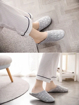 Simple Elefante Japonés suaves zapatillas de casa de los zapatos de las mujeres casual de la oficina de zapatos zapatillas antideslizantes cómodo interior diapositivas mujer