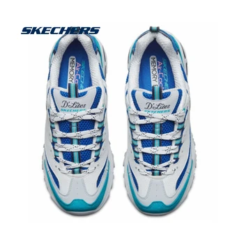 Skechers de la Moda de Chunky de Zapatillas de Mujer de Colores Mezclados Plataforma Casual Zapatos de las Mujeres Zapatos de Deporte de la Marca de los Diseñadores de Zapatos 13146-WBL