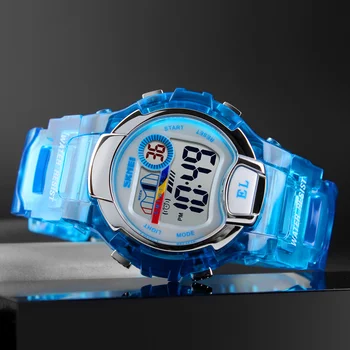 SKMEI los Niños Relojes de los Deportes de Moda Niños Niñas Estudiante Fecha de Alarma del Reloj de la prenda Impermeable LED Digital Reloj de Pulsera Relojes