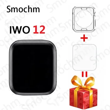 Smochm IWO 12 Pro Cargador Inalámbrico Impermeable de Bluetooth Reloj Inteligente de la Serie 5 de 44 mm 40 mm 1:1 Deporte Smartwatch para Android iPhone