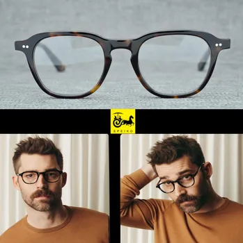 SPEIKO hecho a mano del acetato de miopía gafas de lectura, gafas de 1.74 Anti-lente azul 49 BILLIK retro escudo de estilo de gafas de gafas vintage