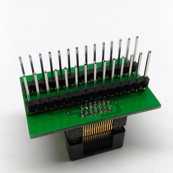 SSOP28 TSSOP28 a DIP28 Programación de Socket Tono 0.65 mm IC Ancho del Cuerpo de 4,4 mm 173mil OTS-28-0.65-01 Prueba de Flash Adaptador de Enchufe