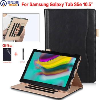 Stand Case para Samsung Galaxy Tab S5E SM-T720 T725 Tablet Cover para Galaxy Tab 10.5 2019 Funda Mano Titular de Bolsillo