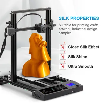SUNLU de SEDA Filamento PLA 1.75 mm 1 kg Impresora 3d Filamento de Seda Textura de los Materiales de Impresión 3D