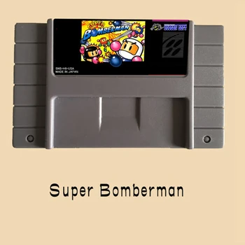Super Bomberman 16 bits Grande Gris de la Tarjeta de Juego Para USA NTSC Jugador de Juego
