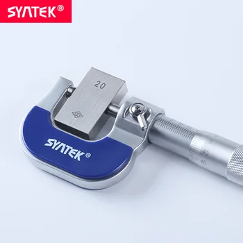 Syntek Micrómetro 0-25.4 mm 1 pulgada Rango de 0.01 mm de Diámetro Industrial Espesor de Pared Medición de Alta Precisión de Metal Medir el Calibre