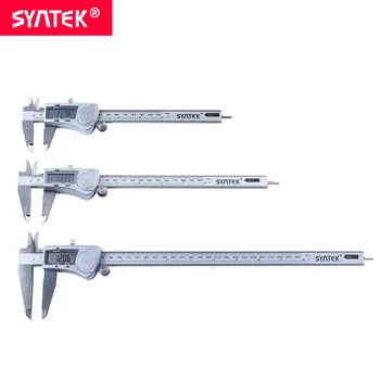 Syntek Vernier Caliper Profesional Industrial de la prenda Impermeable IP54 6 8 12 150 200 300 mm Inoxidable Electrónica Digital CE SGS
