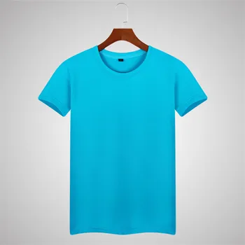 T-Shirt de Algodón SleeveMen de Manga Corta de Verano de Impresión de Cuerpo de Tendencia de los Hombres de la Mitad de la Manga de la Camisa Camiseta Larga