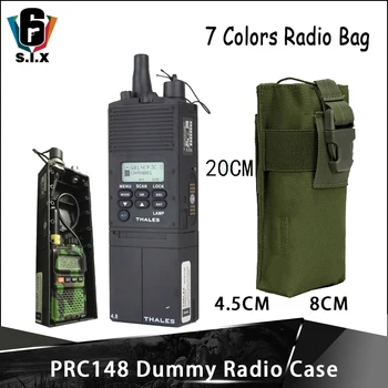Tactical Airsoft Militar PRC 148 Ficticio Caso de la Radio Walkie Talkie Con la Radio de la Bolsa de PRC-148 Accesorio PRC148 Radio de Bolsillo