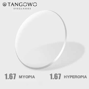 TANGOWO 1.56 1.61 1.67(+12.00~-12.00) Prescripción de CR-39 de Resina, Esférico Gafas de Lentes de Miopía Hipermetropía, la Presbicia Óptico de la Lente
