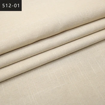 Tela de tapicería de sofá telas de lino de tejido de poliéster para el cojín de cubierta de material para coser