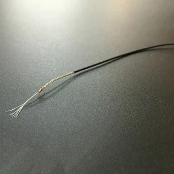 Telflon plateado cable blindado de 0,7 mm single-core de doble capa blindado más delgado de alta temperatura de la lámina de Aluminio alambre de blindaje