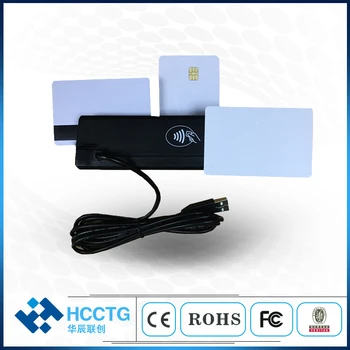 Todo en uno RFID Smart card USB MSR NFC+ Magnético +Chip lector/ escritor de tarjetas gratis SDK +10pcs magentic tarjeta de HCC110