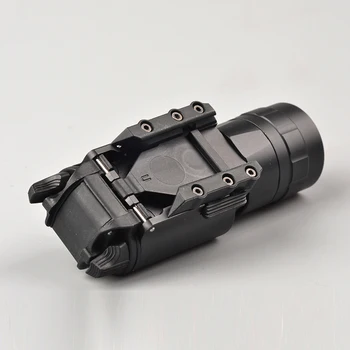 Táctica Ultra Brillante LED Linterna 20mm Picatinny Rail de la Antorcha para la Pistola Rifle