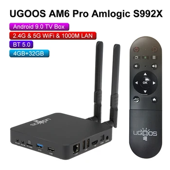 UGOOS AM3 Android 7.1 Malvavisco OS Smart TV Box 2 GB+16 GB Amlogic S912 Octa-core 2.4 G y 5G WiFi H. 265 VP9 UHD 4K media player