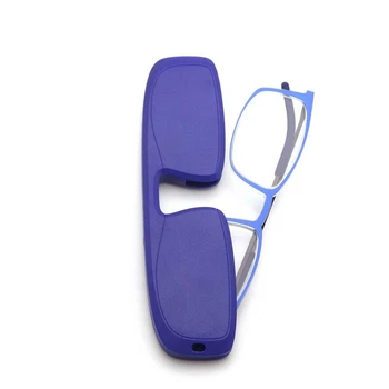Ultra-delgada TR90 Plaza de la Lectura Glsses con caja de Metal Anti-Luz azul de las Mujeres de los Hombres de la Hipermetropía Gafas Lupa +50 +100 +350