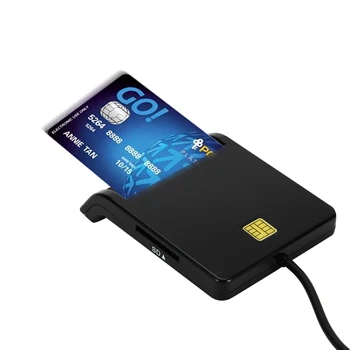 Universal USB 2.0 Lector de Tarjetas Inteligentes para el Banco de la Tarjeta CAC IC ID de SIM DNIE ATM lectores de tarjeta USB CCID ISO 7816 para Windows 7 8