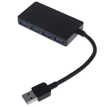 USB 3.0 4-Port Hub USB Splitter Adaptador para el Ordenador Portátil PC Super Speed USB Hub