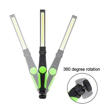 USB Recargable Táctica de la Antorcha Linterna Multifunción de Trabajo de la MAZORCA de la Lámpara de Mano LED de Luz Magnética de la Linterna Para Acampar Reparación de Coches