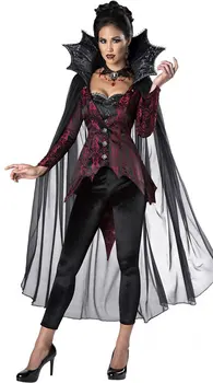Vampiress Damas de Halloween disfraces de Mujer Adultos Vampiro Traje Traje de M XL MS4276