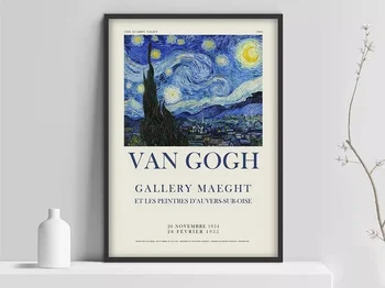 Van Gogh noche Estrellada cartel, Van Gogh de Impresión, Van Gogh cartel, Una noche Estrellada de van Gogh, Exposición de cartel, Galería de Maegth