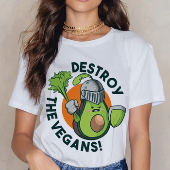 Vegano Divertidos dibujos animados Camiseta de las Mujeres de los años 90 al Estilo coreano Gráfico T-shirt Lindo Pequeño Fresco de la Camiseta de la Chica Harajuku Ullzang parte Superior Camisetas Mujer