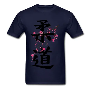 Venta Caliente Kanji De Judo Rosa Sakura De Impresión T-Shirt De Hokkaido De Japón Kodokan Jitsu Hombre Algodón De Verano Tops Y Camisetas Harajuku