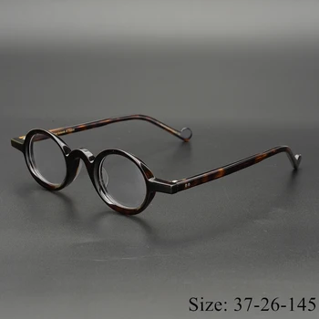 Vintage Acetato de gafas de marco de estilo de carácter Único, de diseño clásico redondo/cuadrado Pequeño de gafas de las mujeres a los hombres la caja original de caso