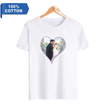 WAMNI Bridgerton Algodón Camiseta de la Moda de Impresión de la Mujer/Hombre de Harajuku de Algodón Poliéster camiseta de Manga Corta de la Camiseta de la Nueva Camiseta