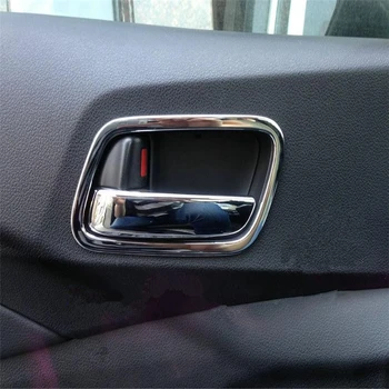WELKINRY auto del coche de la cubierta Para Honda CR-V CRV 2012 2013 2016 ABS cromado interior de la puerta interior de la taza, tazón de manejar recorte 4pcs/set