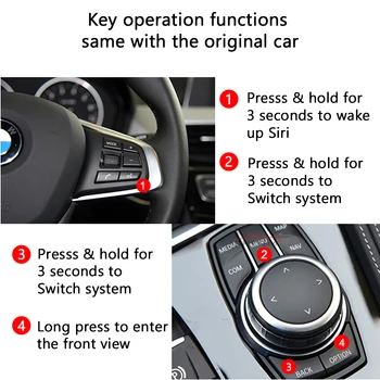 WIFI Inalámbrico Apple CarPlay Para BMW 2017-2018 Serie 1 2 3 4 5 X1 X3 X4 con EVO Sistema de soporte de iOS/ Android Auto / Mirrorlink