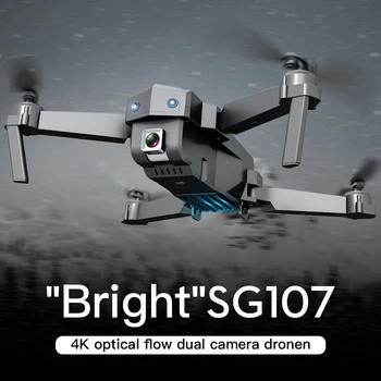 Wifi RC Drone 4K HD 1080P Dual de la Cámara Dron de Flujo Óptico Antena Plegable Quadcopter FPV tripulados de Larga duración de la Batería Juguetes Para los Niños