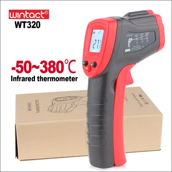 WINTACT Digital Termómetro Infrarrojo Láser Sin contacto Termómetro de Sensores de Temperatura Controlador de INFRARROJOS Termómetro WT320