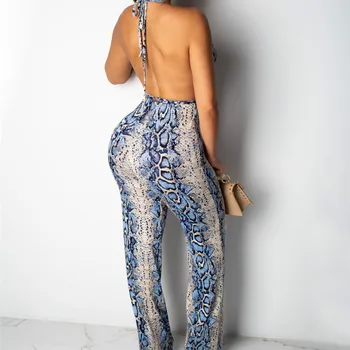 Womens 2Pcs Halter Venda Sexy Tops+Slim Impreso Conjunto de Pantalones de Moda 2019 Nuevo Pijama de Verano de las Señoras de la Venta Caliente