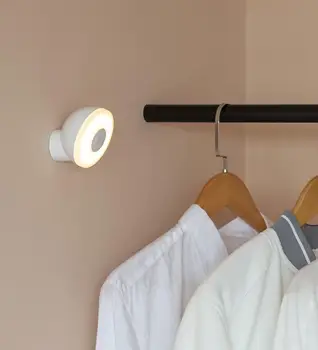 Xiaomi Mijia de la Inducción Led Luz de la Noche 2 de la Lámpara Ajustable del Brillo de Infrarrojos Inteligentes cuerpo Humano sensor con base Magnética